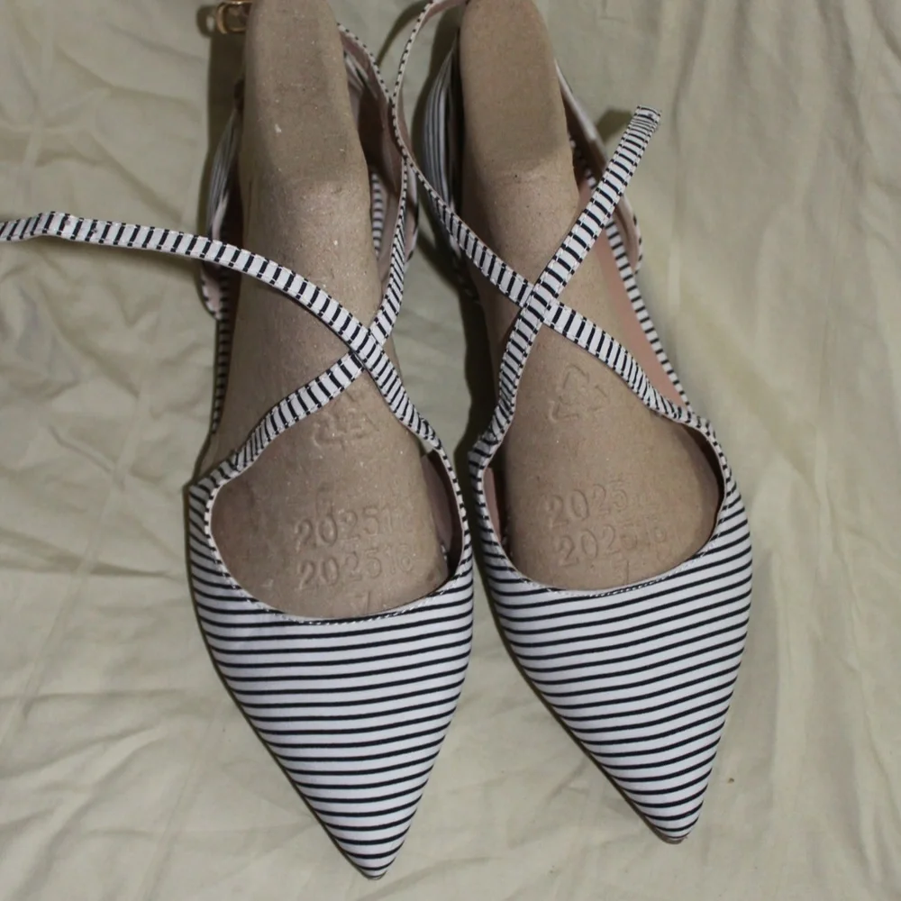 Woman's Flats Sz 7 1/2  Pointed toe, strapped, sandals - Picture 3 of 10